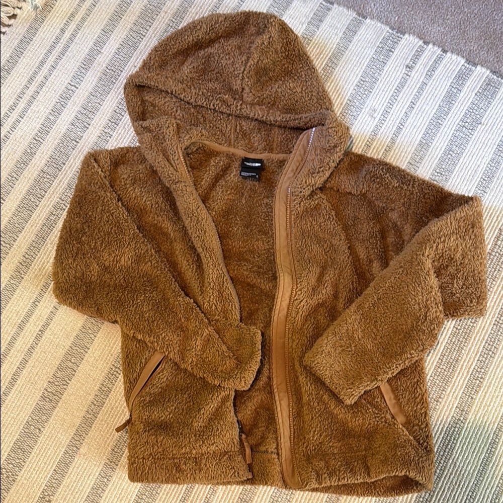 The North Face Cozy Brown fleece jacket